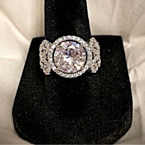 NEW Unique Lab Created Diamond Ring